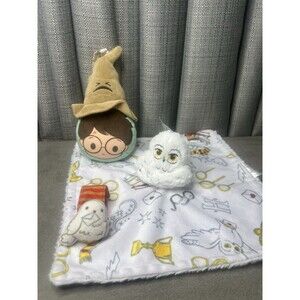 Harry Potter Owl Lovey Baby Security Blanket Plush Stuffed Animal Toy